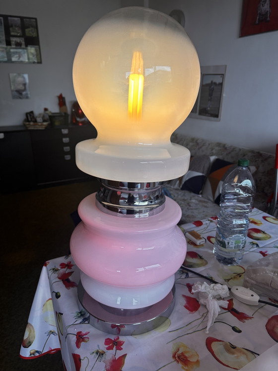Space Age Table/Floor Lamp Carlo Nason for Mazzega – 70s – Table lamps, Murano Glass (photo 12 of 12)