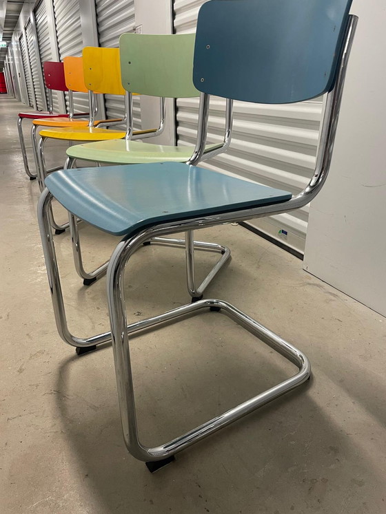 Image 1 of Sedie da pranzo Thonet con struttura tubolare – Mart Stam S43