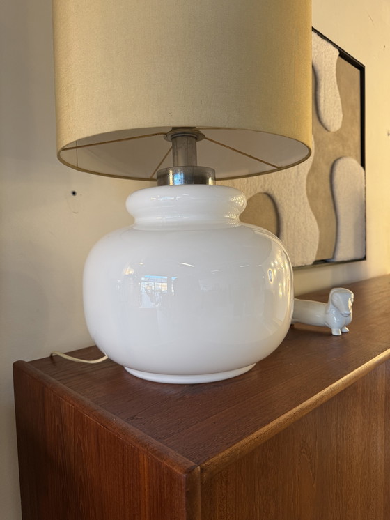 Image 1 of Glashütte Limburg Modello A783 – Lampada da tavolo in vetro opalino XL