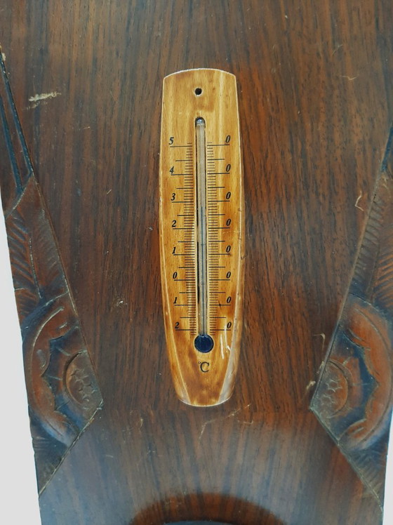 Image 1 of Vintage wandbarometer - thermometer
