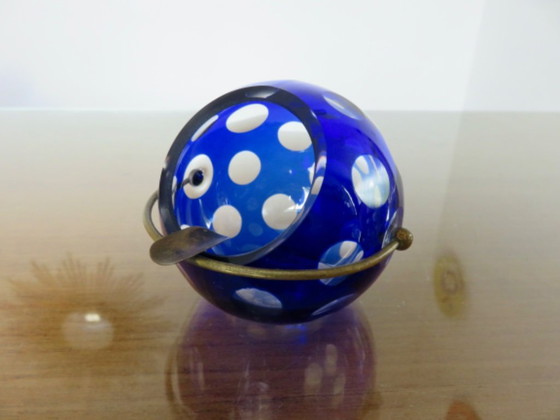 Image 1 of Posacenere Marita Voigt per Harzkristall, cristallo e ottone, Germania, 1970