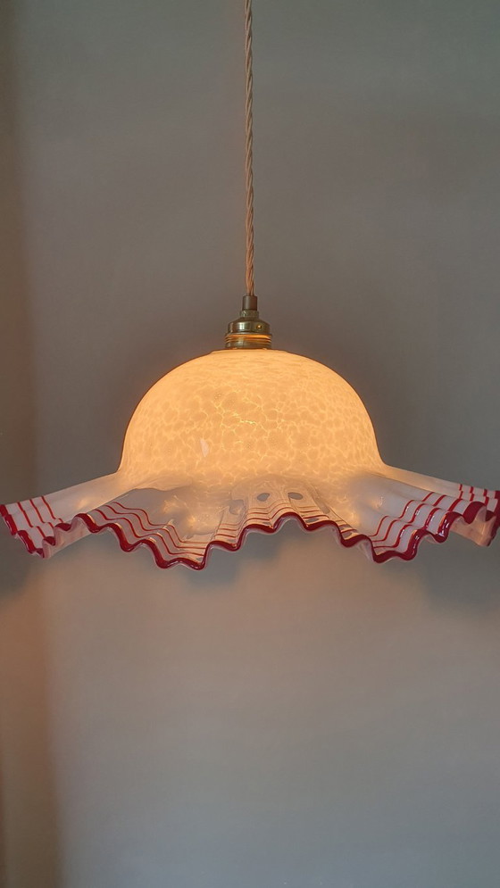 Image 1 of Grande paralume vintage in vetro di Murano - (presumibilmente) De Majo, Italia