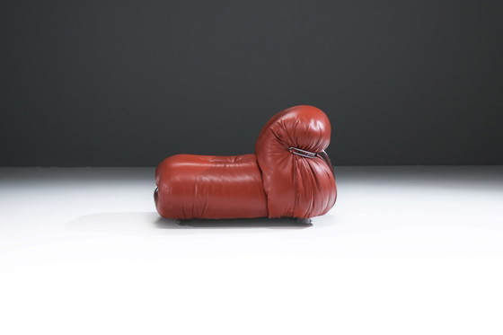 Image 1 of Fauteuil lounge Soriana vintage avec cuir neuf par Afra E Tobia Scarpa - Cassina