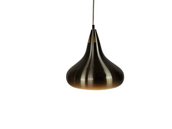 Image 1 of Lampada a sospensione in stile Fog & Morup - oro champagne - Danimarca - anni '70