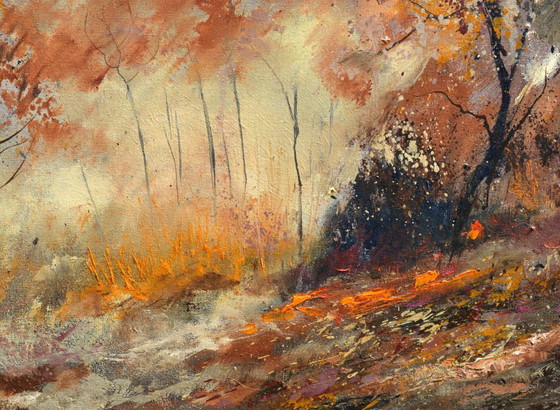 Herbst im Wald – Gemälde & Zeichnungen, Canvas (photo 3 of 5)