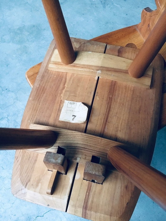 Image 1 of Set di sedie tirolesi in stile brutalista di metà secolo, Polonia anni '60