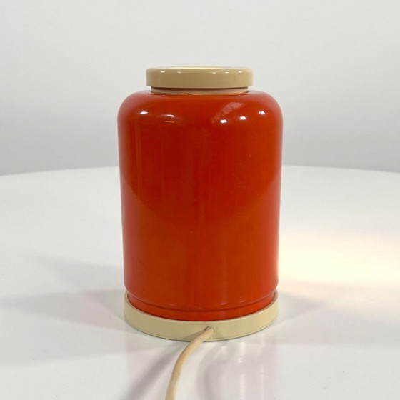 Image 1 of Orangefarbene Eclipse-Tischlampe von Goffredo Reggiani für Reggiani, 1960er Jahre