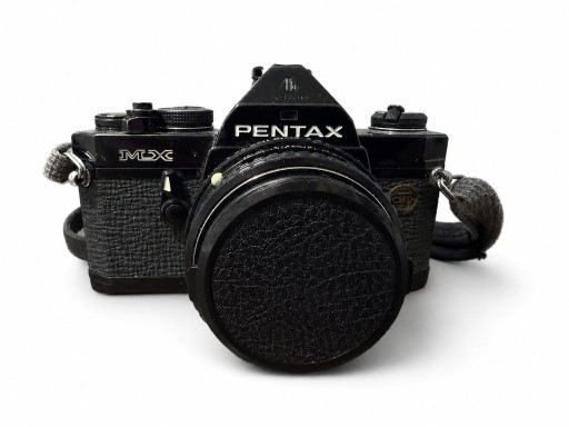 Zwarte Pentax MX-camera