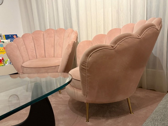 Image 1 of 2x Poltrona Perla di Richmond Interiors – velluto rosa