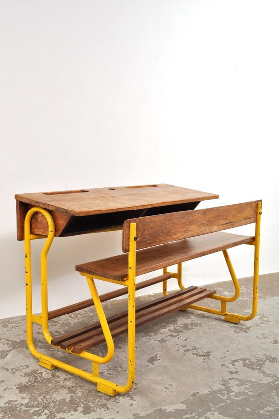 Image 1 of Banco scolastico vintage / banco scolastico anni '50