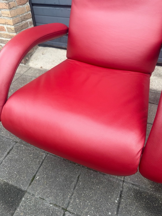 2x poltrone relax Jori Yoga rosse Medi Multi-move PARI AL NUOVO!! – Pelle, Metallo (photo 12 of 15)