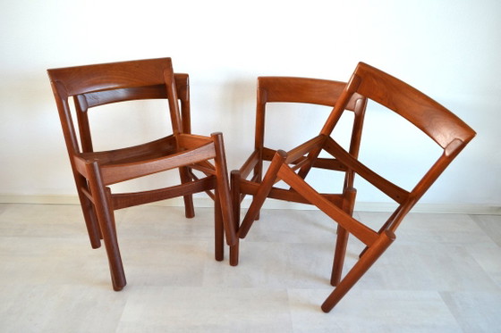 4 x Chaises de salle à manger Vintage Bramin Design Danois – Textile, Wood (photo 2 of 11)