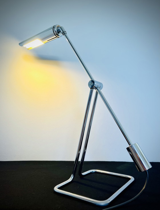 Image 1 of Abo Randers - Minimalist Chrome pendulum Vintage Desklamp