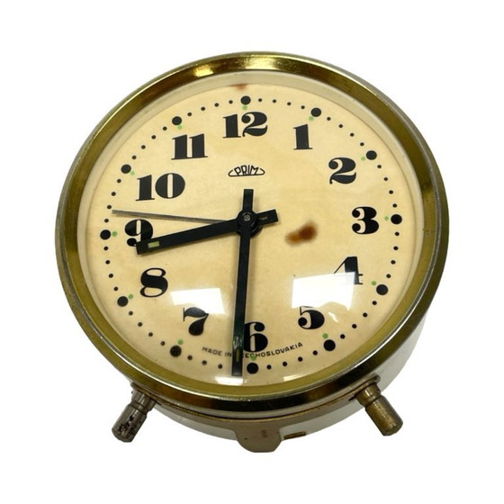 Image 1 of Working PRIM Vintage Alarm Clock – Czechoslovakia, 1960s