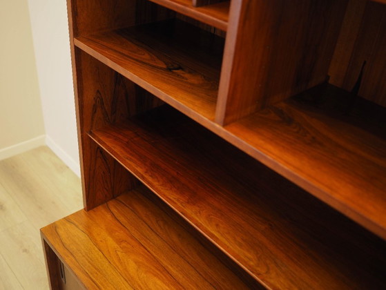 Image 1 of Boekenkast van palissanderhout, Deens ontwerp, jaren 70, vervaardigd door Hundevad.