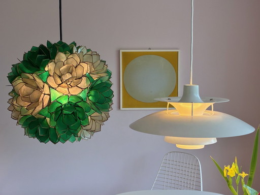 1x ceiling lamp Lotus 1960 Rausch Leuchten lamp
