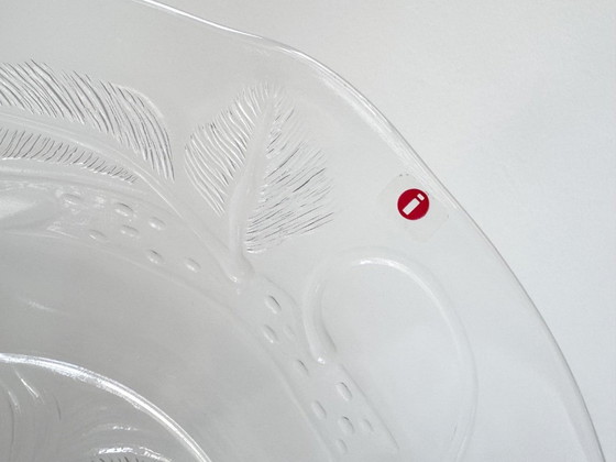1x Oiva Toikka for Iittala Pioni Large Plate / Serving Plate – Tableware, Glass, Vintage (photo 3 of 6)