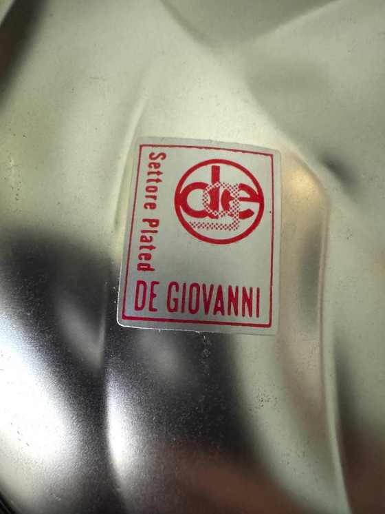 Image 1 of Centre de table en métal argenté De Giovanni