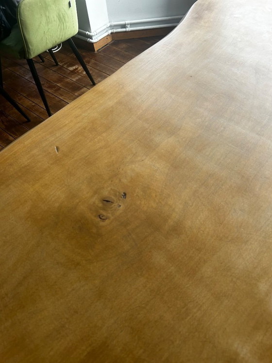Image 1 of Handgemaakte eiken tafel