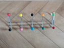 Sputnik Door Coat Rack / 10 Colored Spheres