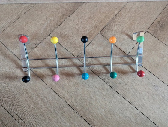 Image 1 of Appendiabiti da porta Sputnik / 10 palline colorate