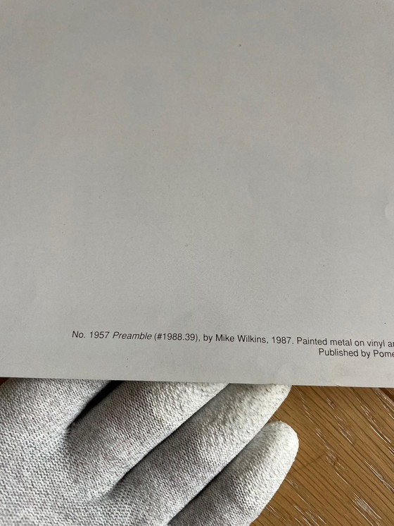 Image 1 of Mike Wilkins, Preambule, (#1988.39), 1987 nr. 1957, Copyright Smithsonian Institution, Gedrukt in Korea