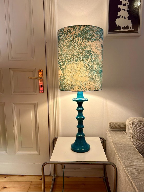 Image 1 of Lampe en céramique ouest-allemande en forme de pagode, années 1970