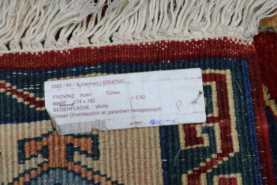 Image 1 of Originele handgeknoopte oude Kaukasische Azerbeidzjaanse kelim - 174 cm - 162 cm - Zeer Fijn