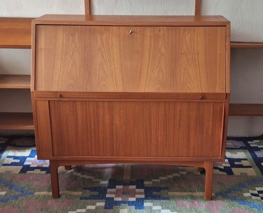 Bernard Pederesen Teak Secretaire, Denmark 1960s