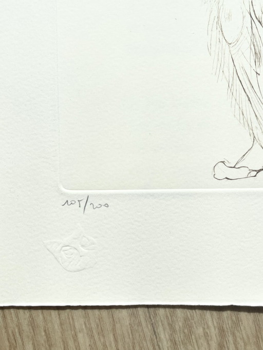 Leonor Fini, Zeldzame litho op Arches papier, Circa 1980
