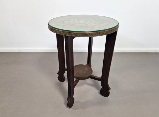 Image 1 of Tavolino Art Déco Amsterdam con piano in rame