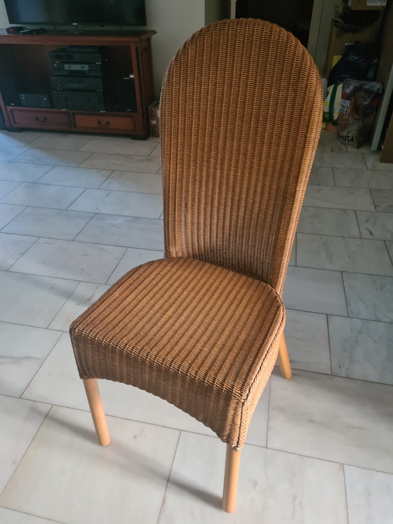 2 Chaises en rotin originales Loyd Loom Furniture – Chaises de salle à manger, Rattan (photo 3 of 6)