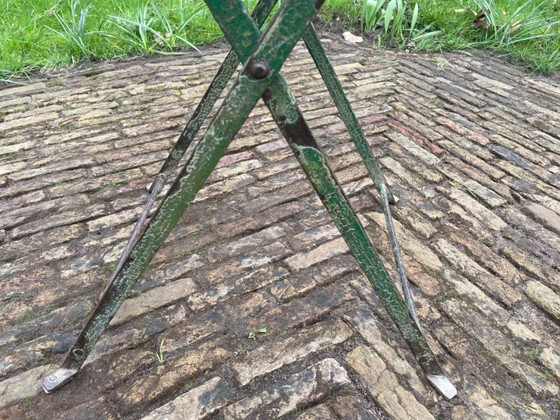 Image 1 of Mesa de bistró, mesa de jardín, mesa plegable, estilo francés antiguo.