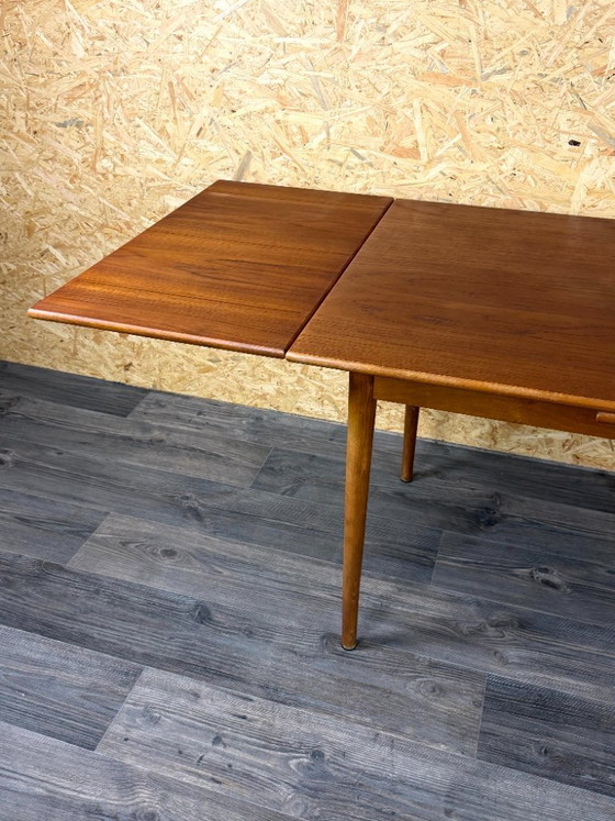 Image 1 of 1960s/70s Teak Dining Table, Danish Modern Design, Denmark