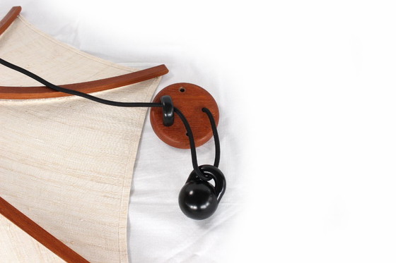 Image 1 of wie neu! DOMUS Danish Mid Century Teak Pendelleuchte, höhenverstellbar, Lampe, Vintage Deckenleuchte