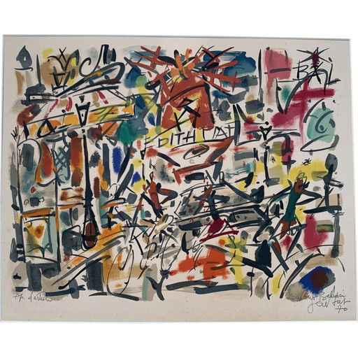 Alter Künstlerabzug von Gen Paul's Red Mill, 1970
