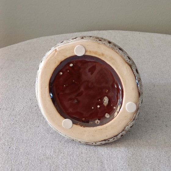 Organic Vintage Ceramic Vases / Candle Holders with Speckled Reactive Glaze. (photo 5 of 9)