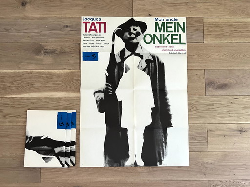 Vintage-Plakat Mein Onkel Mein Onkel Jacques Tati Audiard Nouvelle Vague