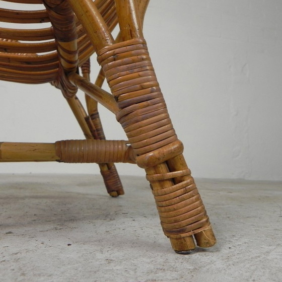 Image 1 of Silla Rohe Noordwolde de bambú y ratán, años 50