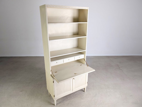 Image 1 of Vintage secretaresse Svante Skogh boekenkast sjofel Midcentury