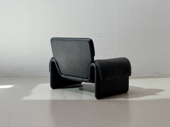 Image 1 of Zwarte leren fauteuil DS-2011 van De Sede, Zwitserland, jaren 80.