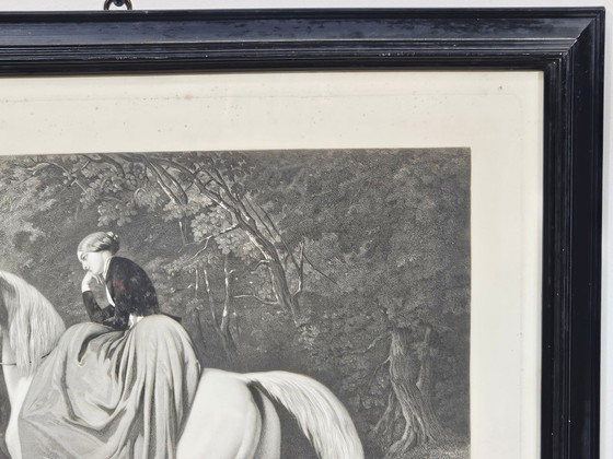 Naar Alfred de Dreux, Alleen op een bijeenkomst, 1858, Gravure – Litho's & Zeefdrukken (photo 8 of 15)