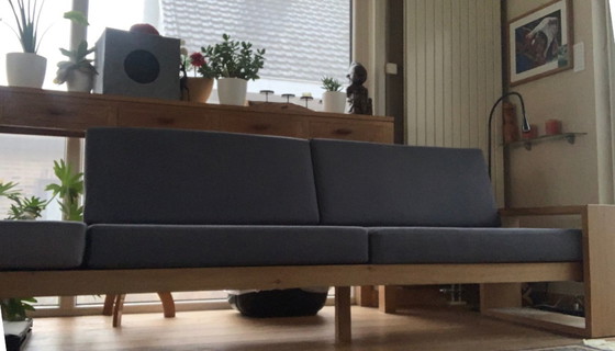 Image 1 of Minimalist oak design armchair – 325 cm – handmade – Japandi style