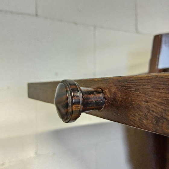 Image 1 of Antieke Art Deco Amsterdamse School Dressoir (coromandel en kersenhout) theekastje / vitrinekastje 