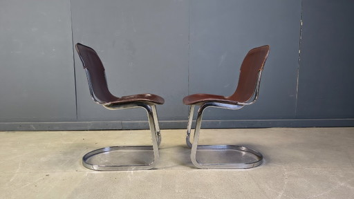 Vintage dining chairs by Cidue set of 6, 1970s