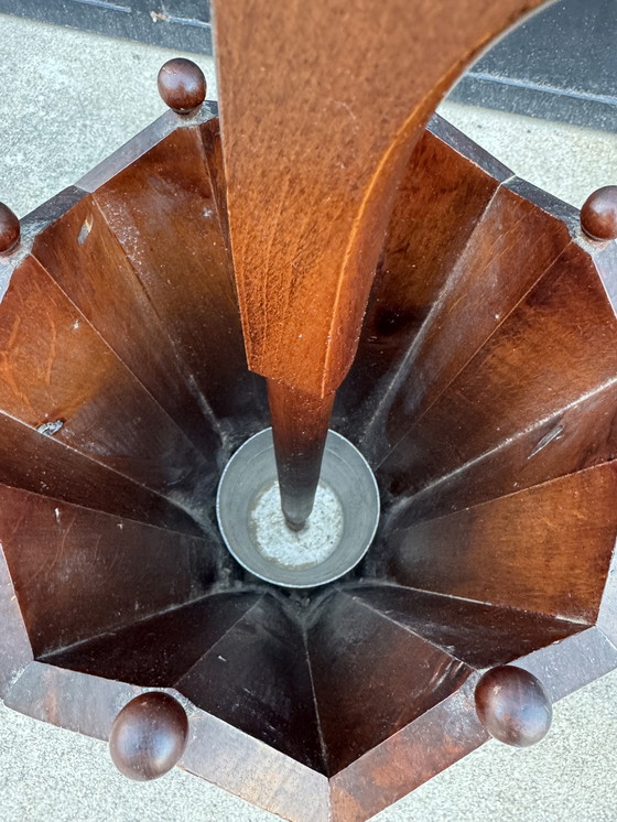 Image 1 of 1950s wooden umbrella stand