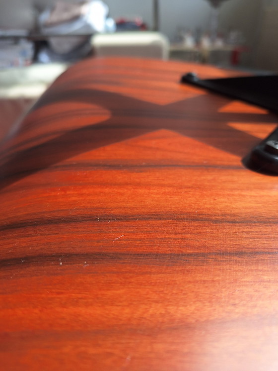 Image 1 of Iconique Vitra Eames Lounge Chair With Ottoman - Bois de rose et cuir noir (2008)