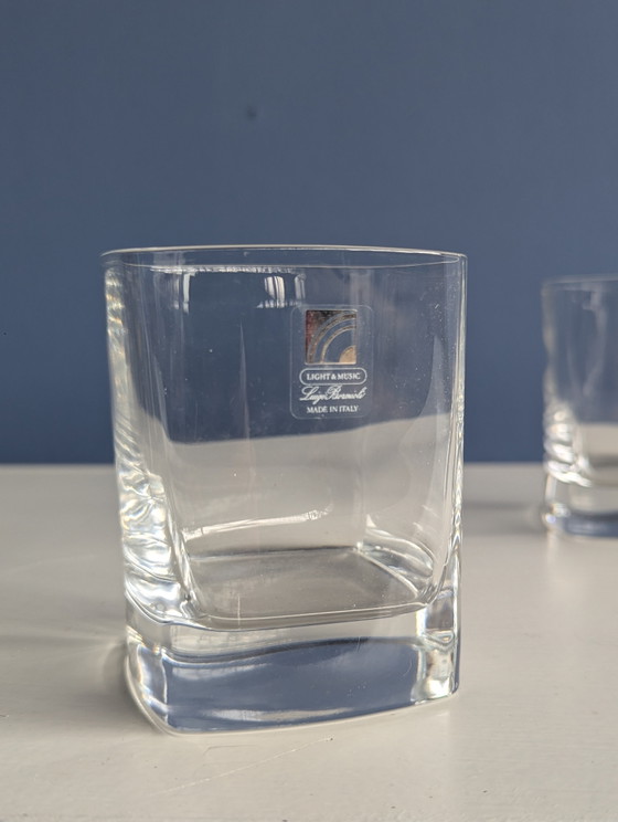 Image 1 of 3x vintage Italiaanse whiskey glazen 