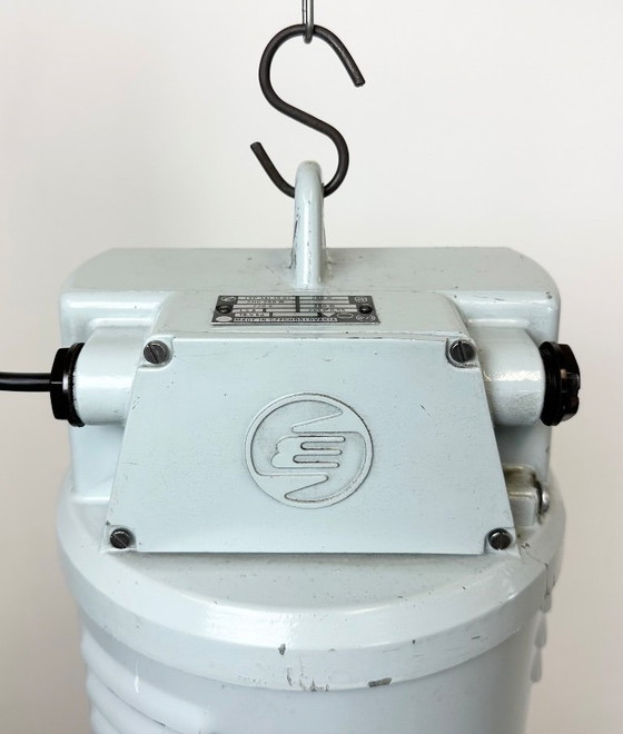 Image 1 of Large Industrial Aluminium Pendant Light from Elektrosvit, 1960s