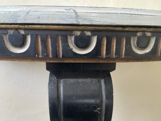 Image 1 of Sidetable Console Table Wall Table Half Round French 19th century